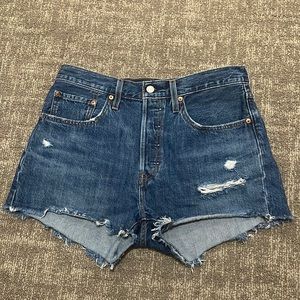 Levi’s blue Jean high waisted shorts
